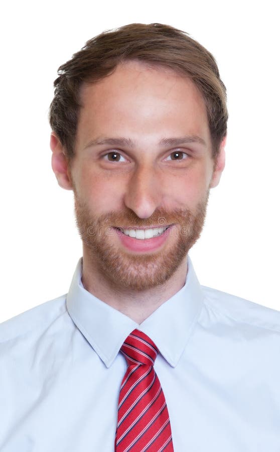 Passport picture of a german businessman with beard royalty free stock photography Passport picture of a german businessman with beard royalty free stock photography
