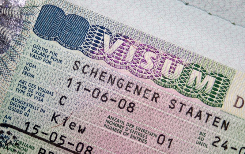 Passport With Schengen Visa Stock Photo Image Of Global Consulate