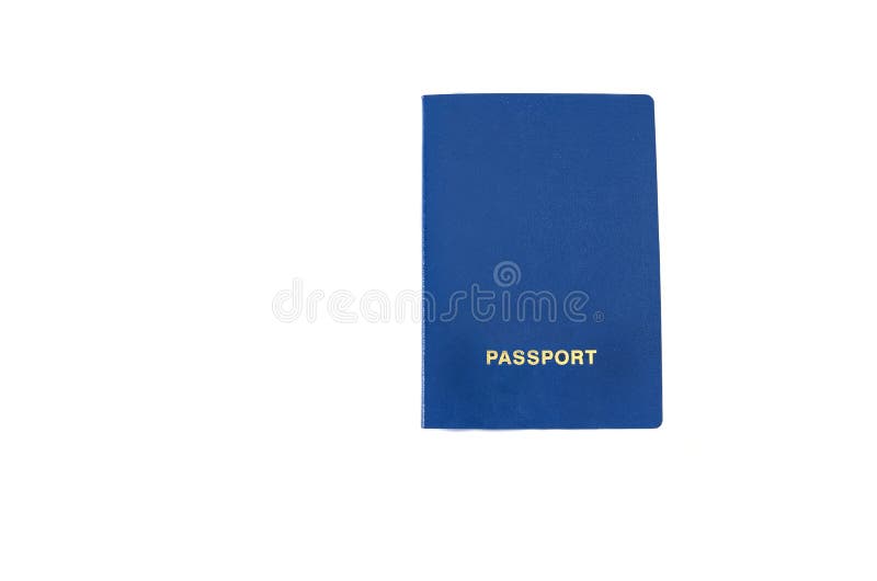 Passport on a White Background Stock Image Image of freedom