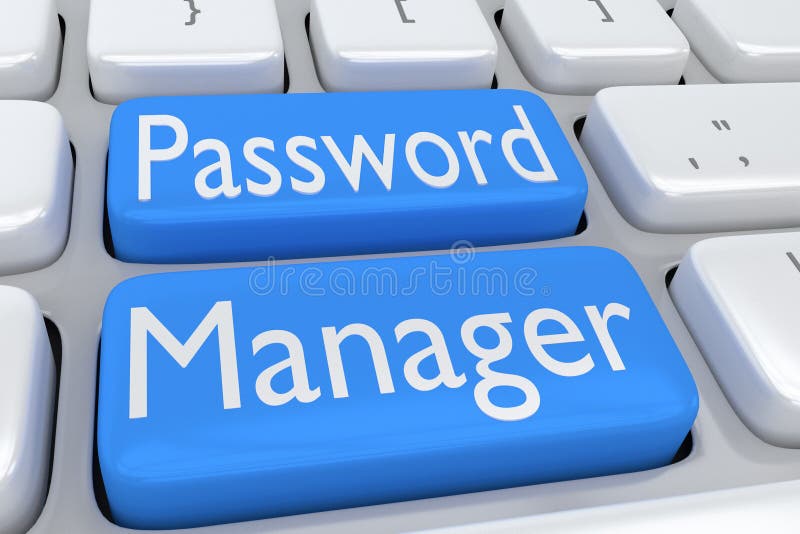 Password Manager concept stock illustration Password Manager concept stock illustration