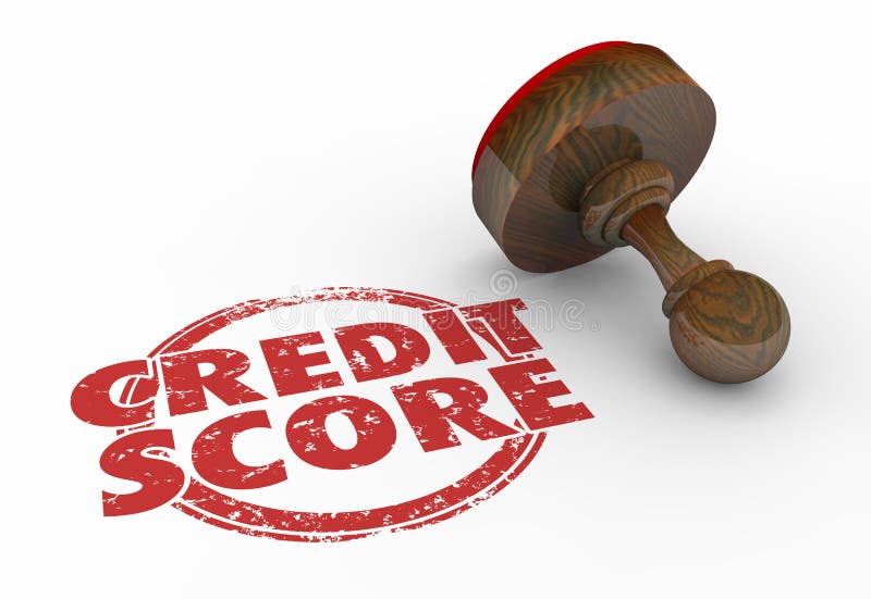 Past de Hoogste Classificatie van de kredietscore de Woorden van de Leningszegel toe royalty-vrije illustratie Past de Hoogste Classificatie van de kredietscore de Woorden van de Leningszegel toe royalty-vrije illustratie