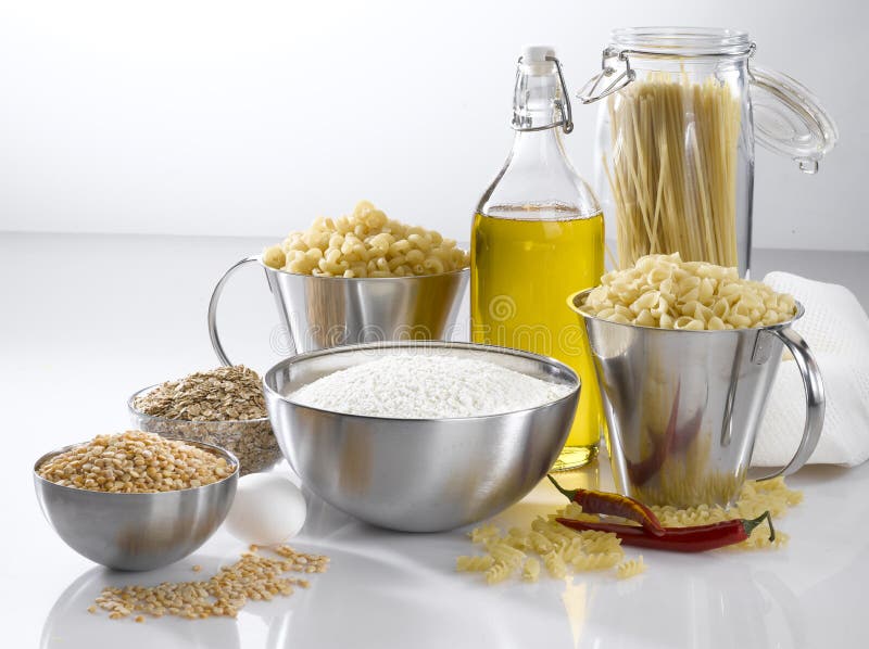 Pasta rice bread cereal stock photo. Image of platter, pasta 89462