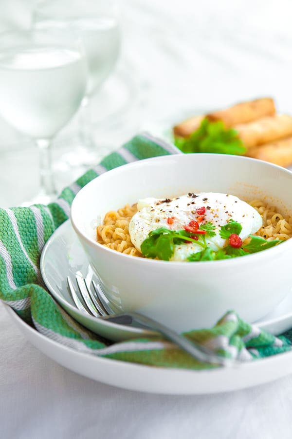 Pasta with Asparagus and Rocket Pesto Stock Image Image of fork