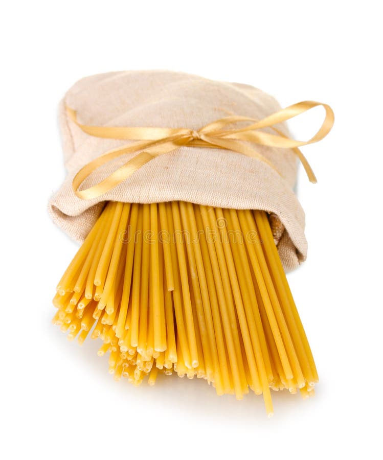 Pasta in a bag stock image. Image of close, bunch, golden 23860905