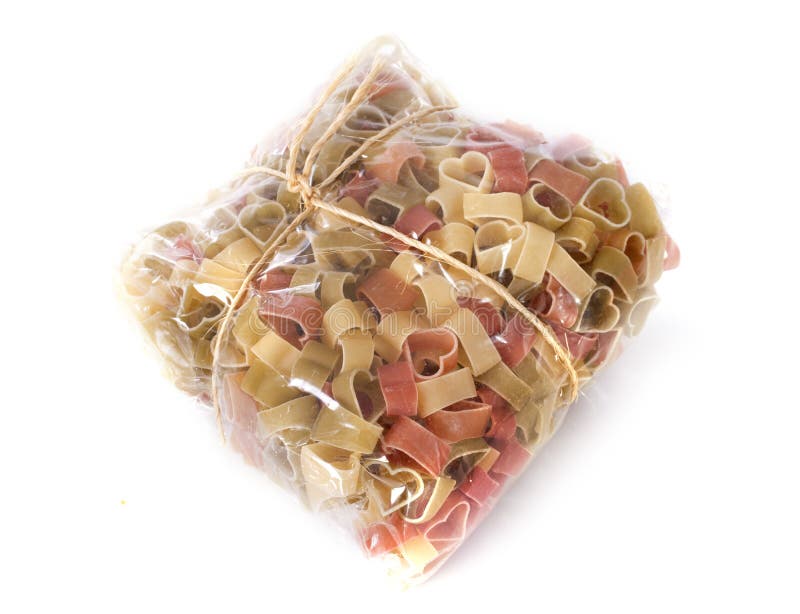 Colorful Pasta In A Plastic Bag Stock Image Image of food, italian