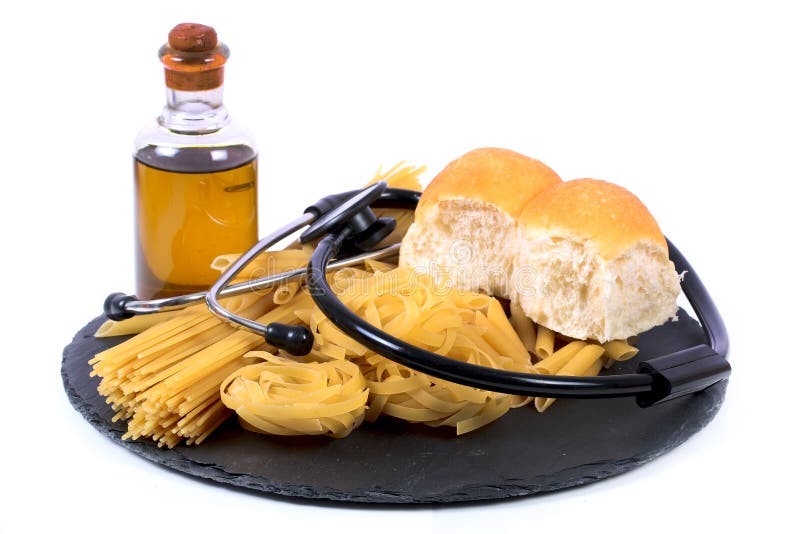 Pasta and bread stock photos Pasta and bread stock photos