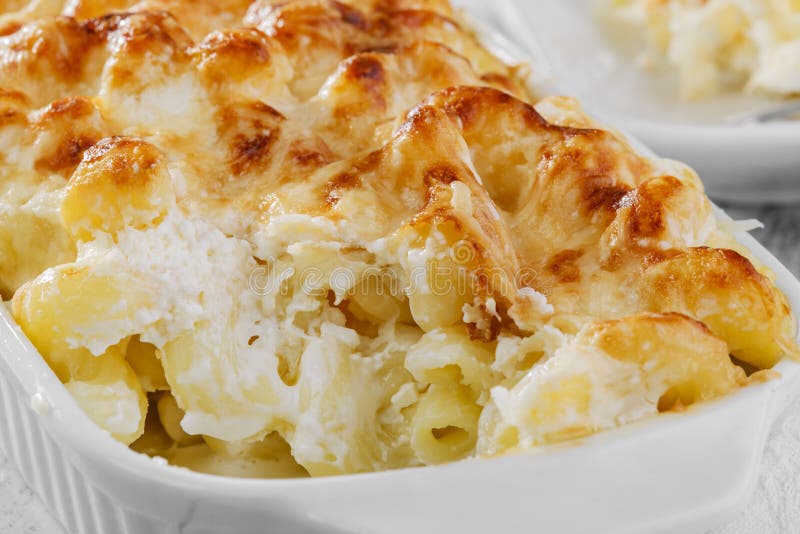 Pasta casserole cheese stock photo. Image of yellow, homemade 40327328