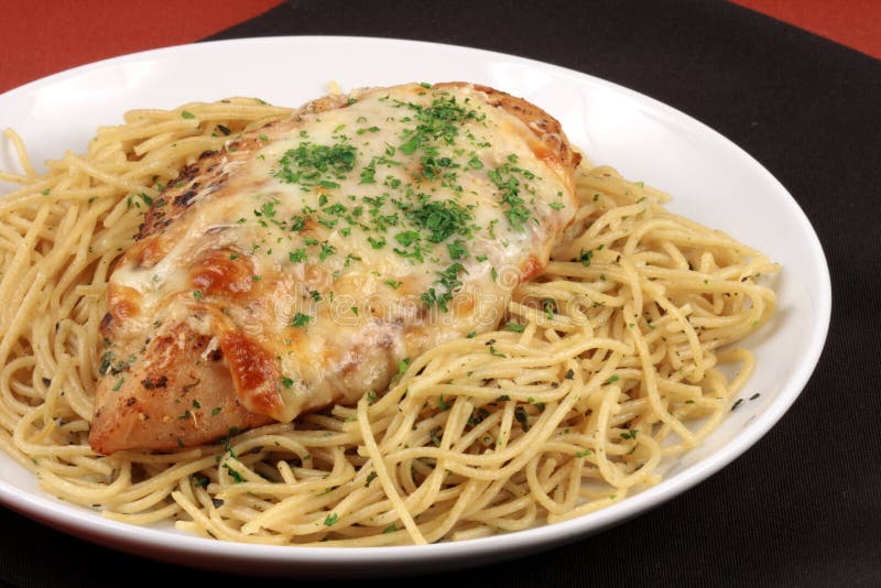 Pasta and Chicken Breast Meal Stock Photo - Image of grilling, fresh