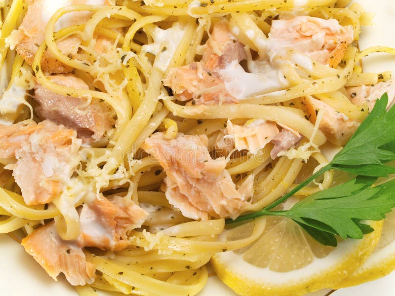 Pasta Collection Tagliatelle with Salmon Stock Image Image of lunch