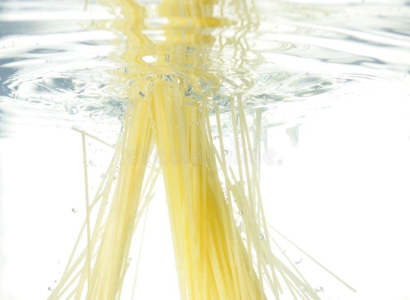 Pasta cooking in water