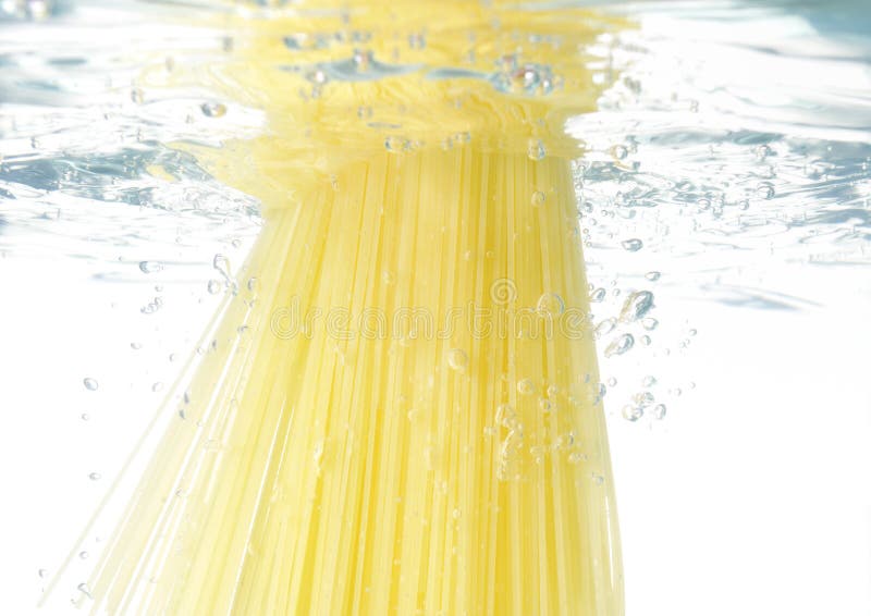 Pasta cooking in water