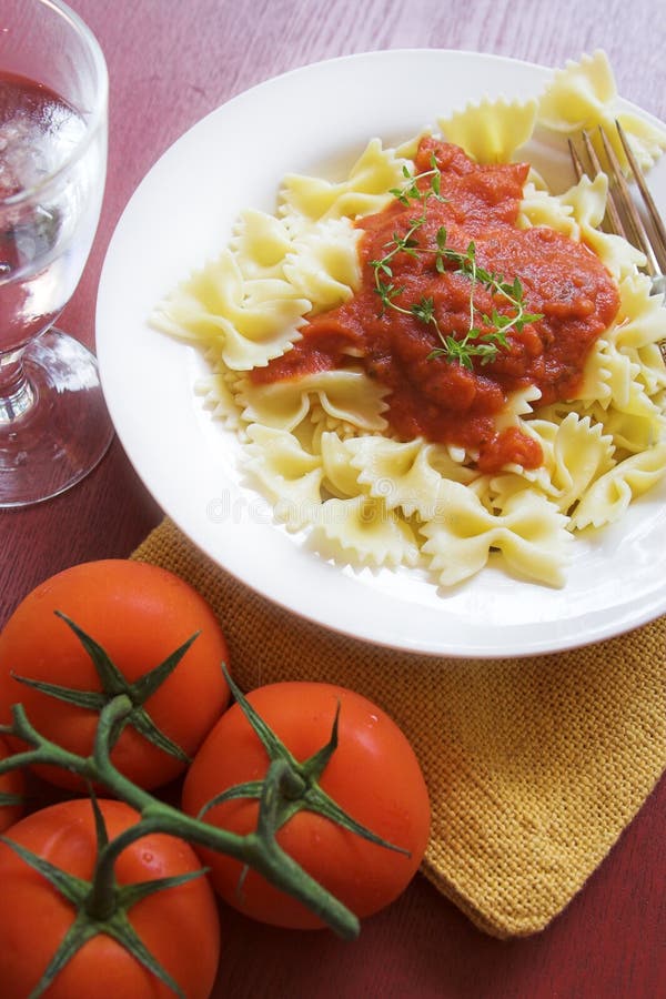 Pasta dinner royalty free stock image
