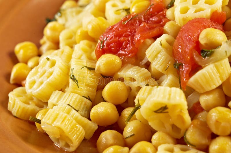 Pasta e ceci stock photo. Image of healthy, tomato, rustic 41118878