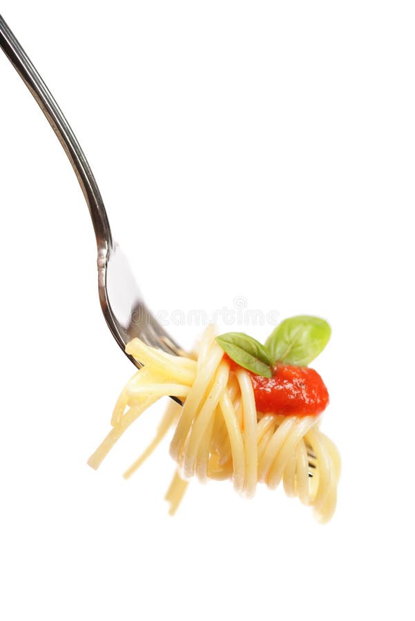Pasta on a fork stock images Pasta on a fork stock images