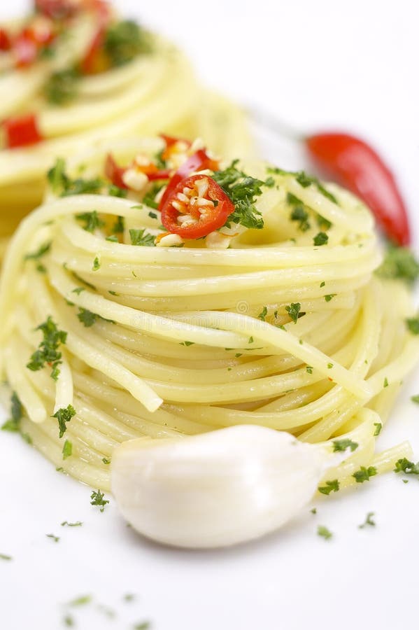 Pasta garlic extra virgin olive oil