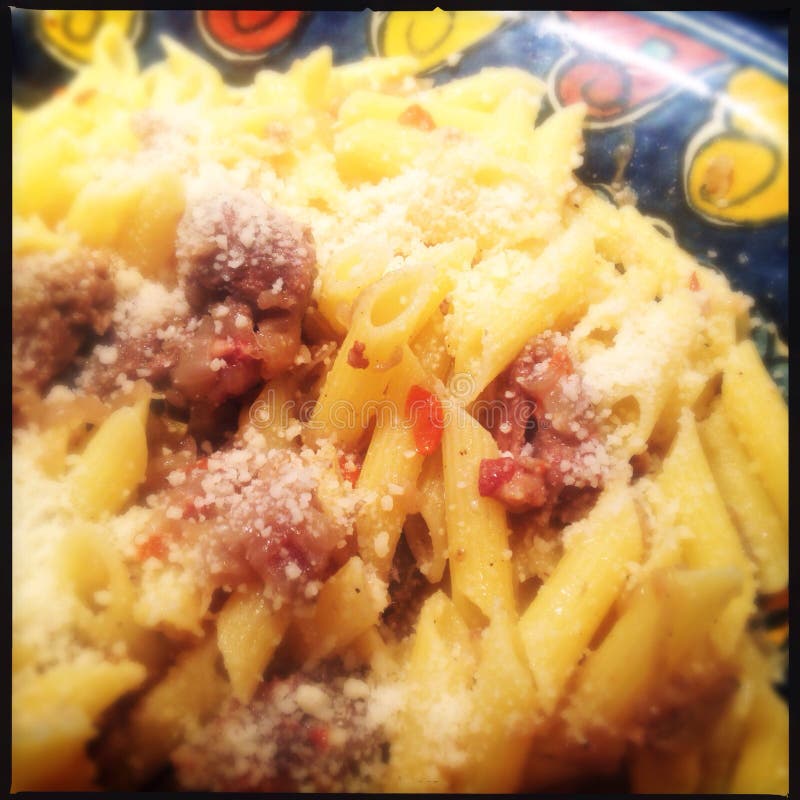 Pasta Genovese with beef stock photo. Image of dinner 51764176