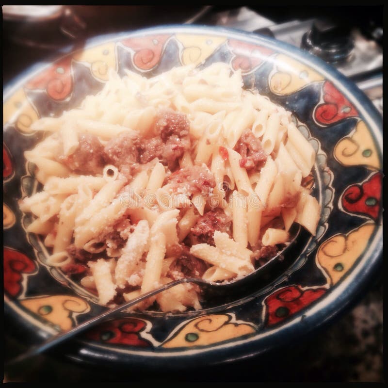 Pasta Genovese with beef stock image. Image of appetizing 51775983