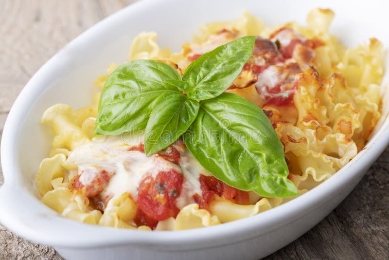 Pasta gratin stock photo. Image of italian, cream, dish 155664702