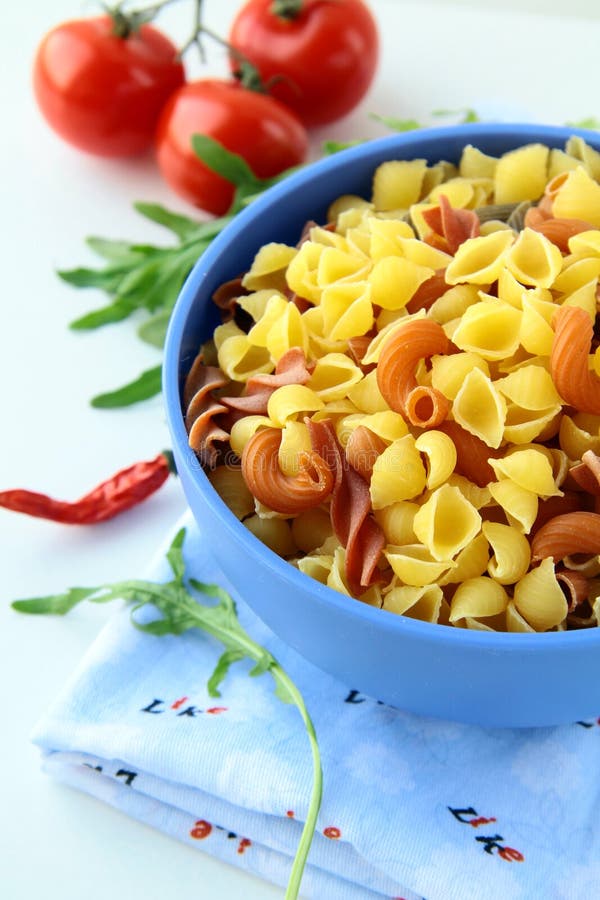 Pasta Ingredient Olive Oil, Basil, Tomato Stock Photo - Image of meal
