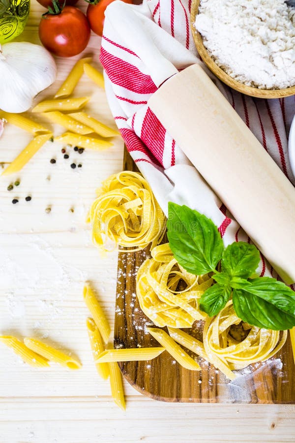 Pasta stock photo. Image of flour, fettuccine, edible - 51485250