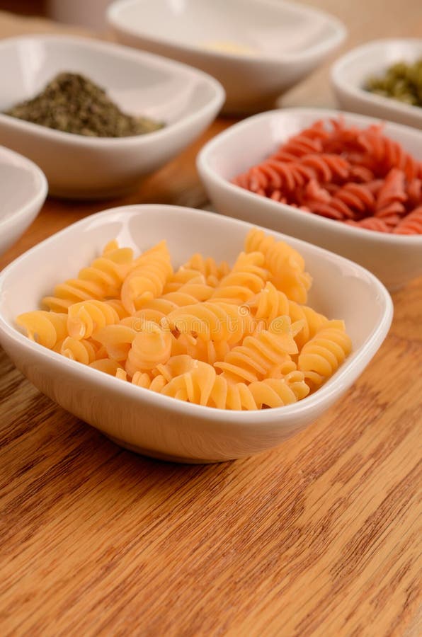 Pasta ingredients stock photo. Image of healthy, shovel 37012352