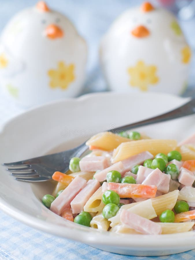 Pasta for kids stock image. Image of penne, eating, plate - 22388403