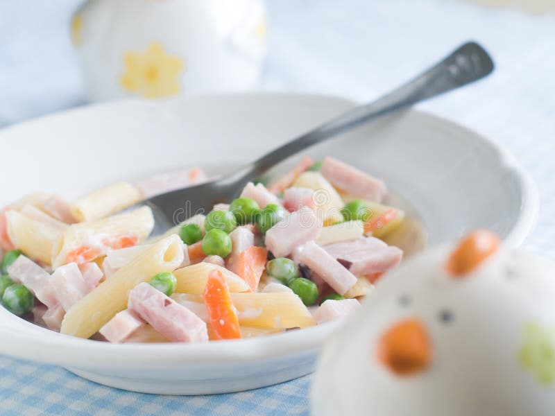 Pasta for kids stock photo. Image of chicken, childhood - 22388442