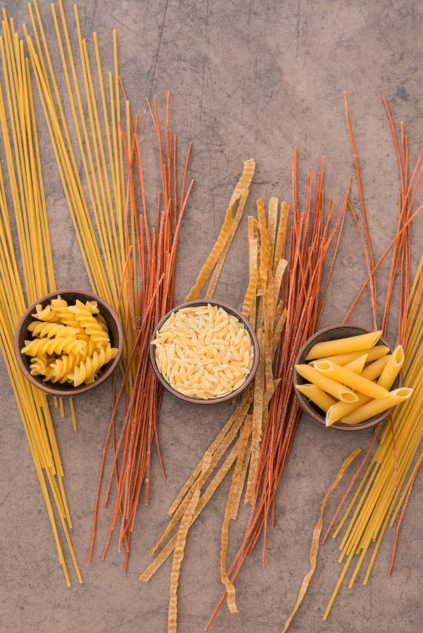 Pasta Made from Wheat Semolina, Azuki Beans and Quinoa with Cherry