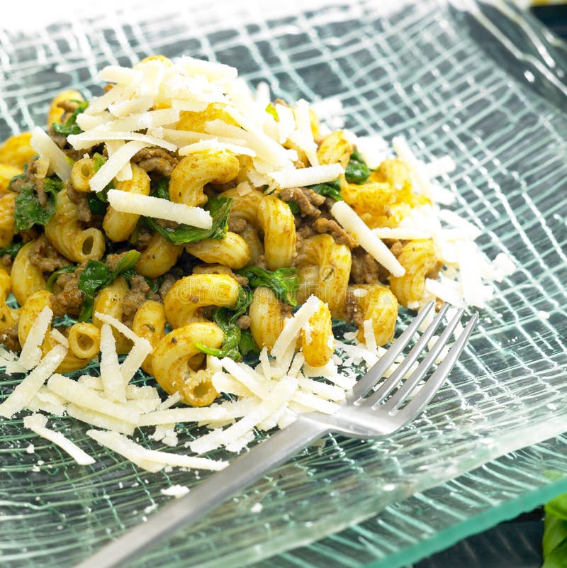 Pasta with minced meat stock photo. Image of foodstuff - 10508150