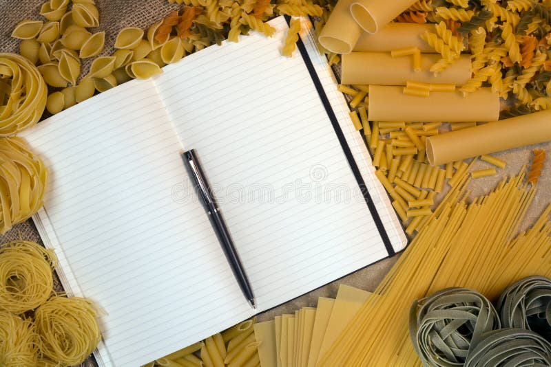 Italian Cooking - Ingredients Stock Photo - Image of menu, pasta: 19195292