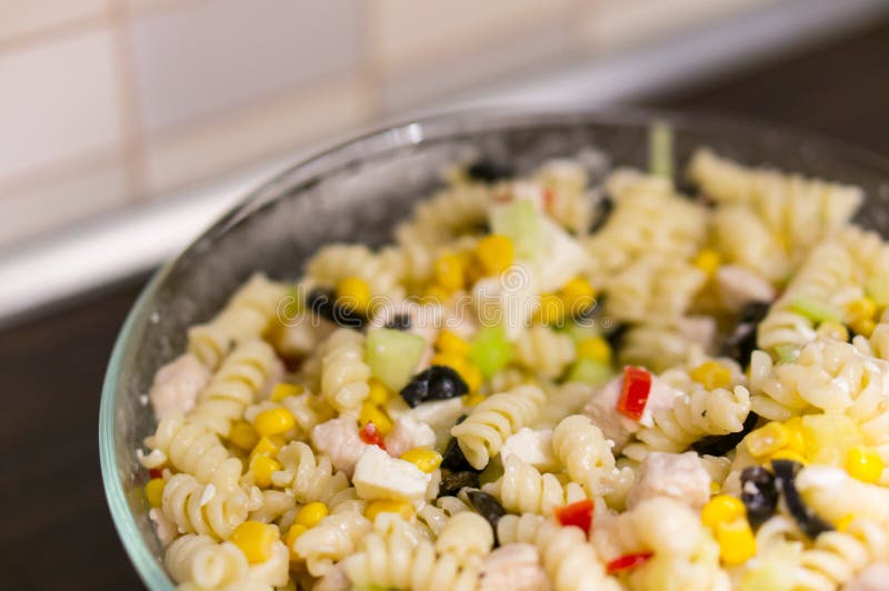 Pasta salad stock photo. Image of bowl, vegetable, food 64409746