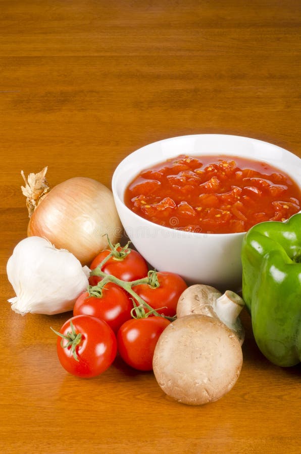 Pasta Sauce Ingredients 2 stock image. Image of sauce 28001875