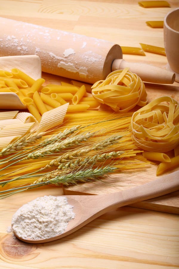 Raw italian pasta and spaghett. Italian pasta spaghett stock images, royalty-free photos and pictures