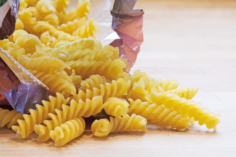 Download Plastic Bag Of Fusilli Pasta Stock Image Image Of Traditional Pack 99956989 Yellowimages Mockups