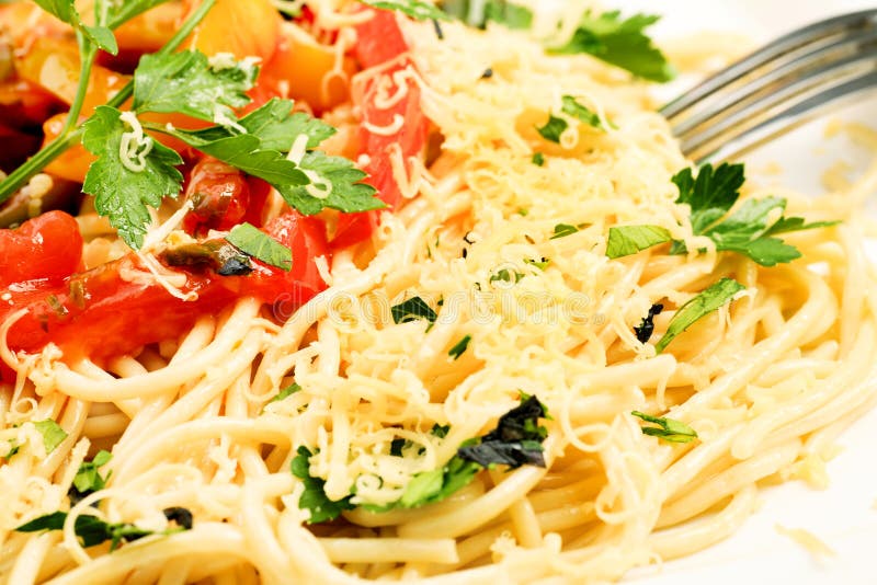 Pasta and tomatoes