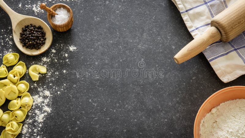 Pasta tradizionale italiana casalinga dei tortellini fotografia stock libera da diritti Pasta tradizionale italiana casalinga dei tortellini fotografia stock libera da diritti