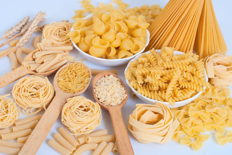 Pasta stock photo. Image of variety, tagliatelle, bread - 40676764