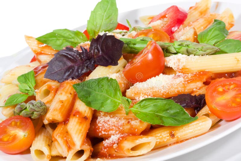 Pasta with vegetables stock photo. Image of italian, spaghetti 13795054