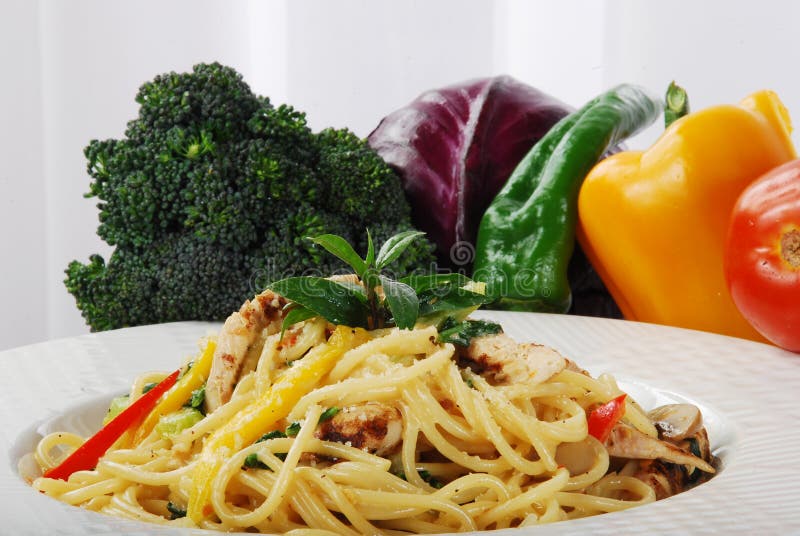 Pasta and vegetables