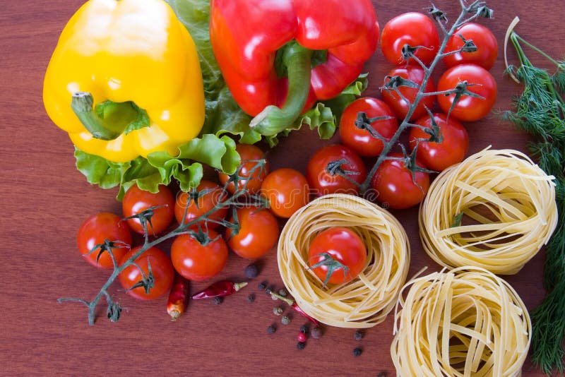 Pasta and vegetables stock image. Image of prepared, freshness 25313807