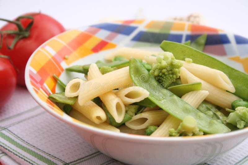 Pasta with vegetables stock image. Image of healthy, freshness - 37541845