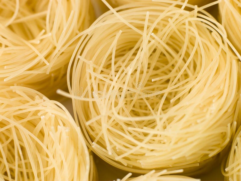 Pasta, Vermicelli Nests stock image. Image of group, italian 7230245