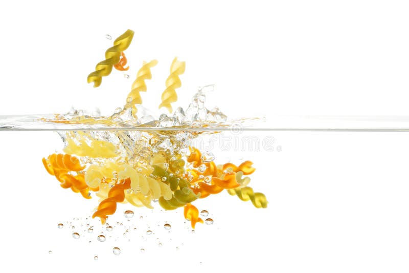 Pasta in water stock image. Image of boiling, meal, carbohydrates