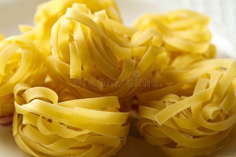 Pastas de Tagliatelle imagenes de archivo Pastas de Tagliatelle imagenes de archivo