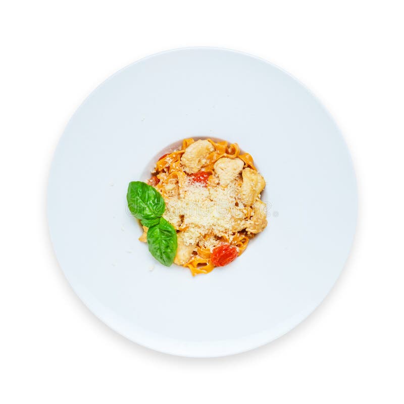Pastas italianas tradicionales con el tomate curado fotografía de archivo libre de regalías Pastas italianas tradicionales con el tomate curado fotografía de archivo libre de regalías