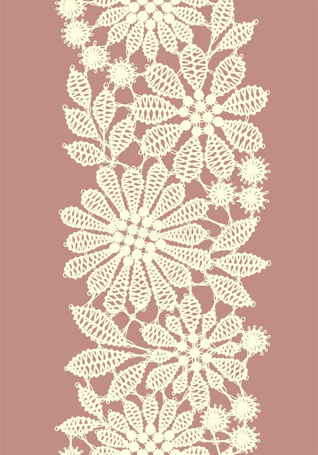 Pastel Barwiąca koronka Pionowo bezszwowy wzór ilustracja wektor Pastel Barwiąca koronka Pionowo bezszwowy wzór ilustracja wektor
