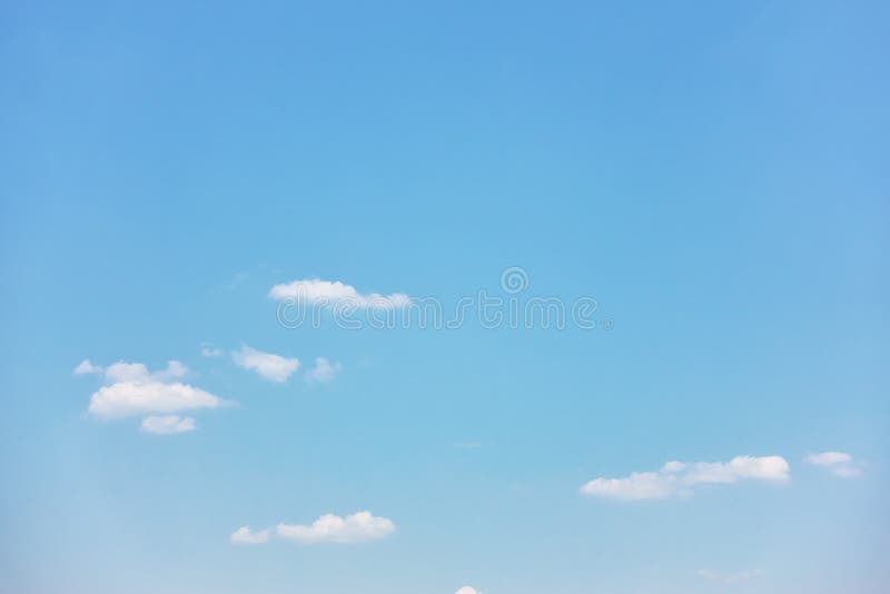 Pastel Blue Sky with White Clouds Stock Photo Image of view, scenic