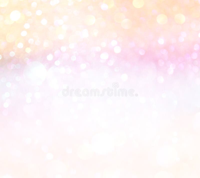 Pastel Bokeh Lights or Multicolored Defocused Lights Stock Photo