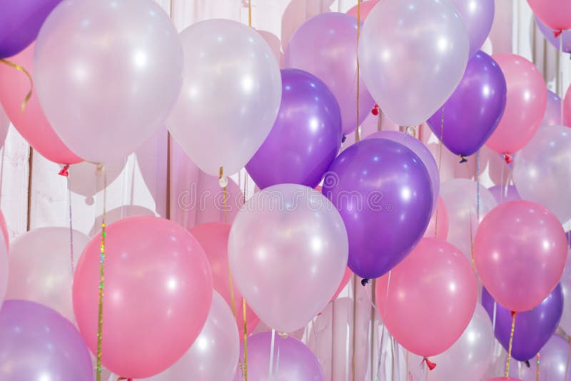 Pastel Balloons Background