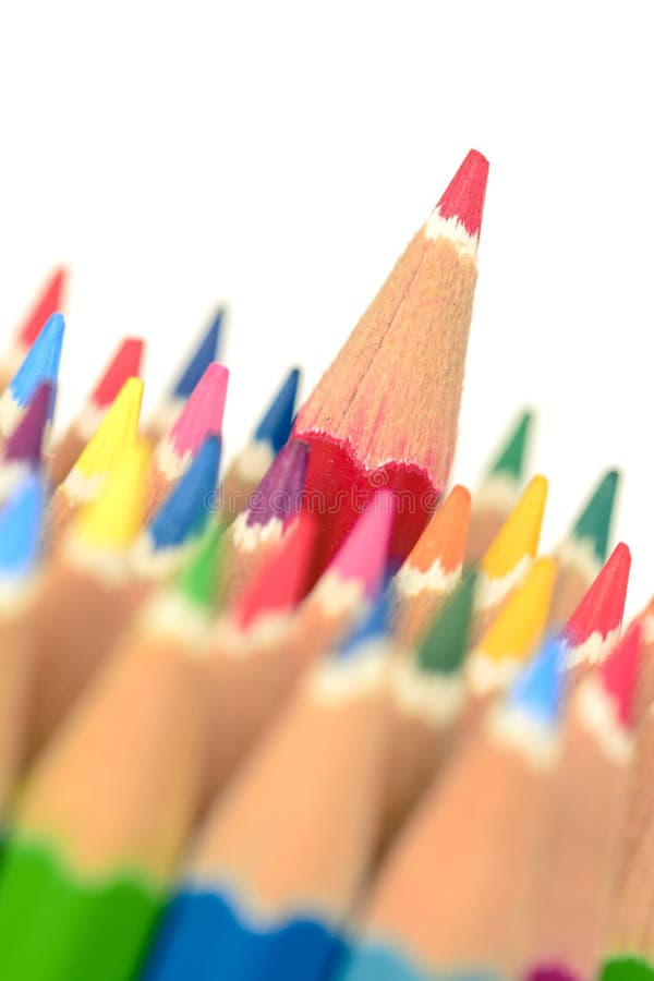 Pastel Color Pencil Isolated Stock Image Image of sharp, isolated